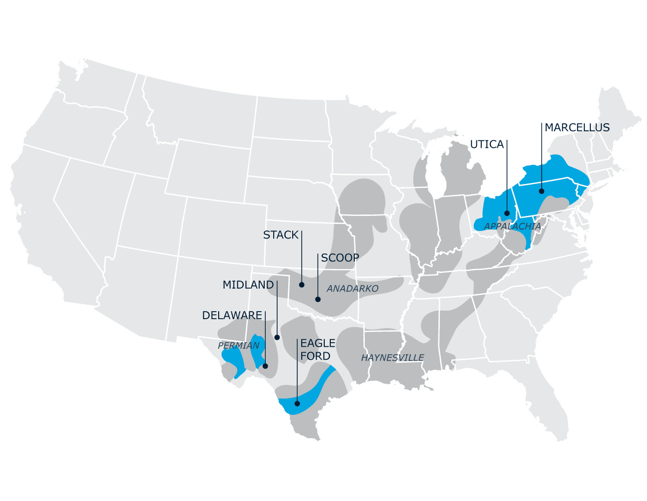 Troy Energy Locations Map